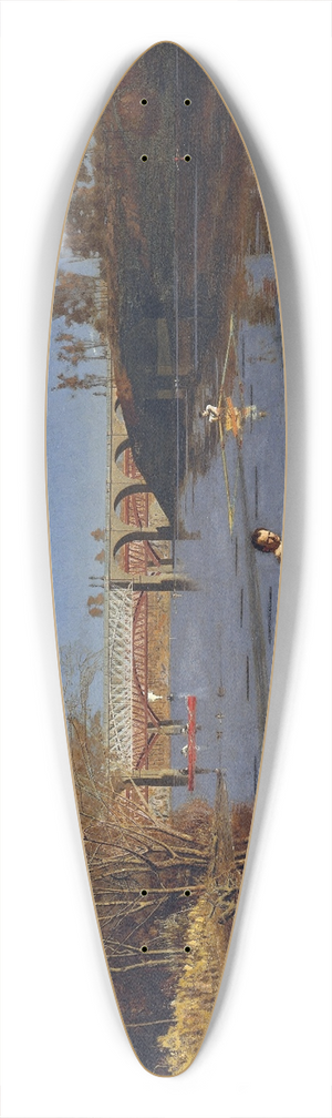 Thomas Eakins - The Champion Single Sculls (Max Schmitt in a Single Scull) 39.3 inch art pintail longboard deck