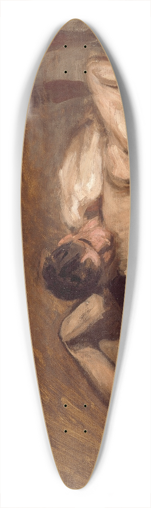 Thomas Eakins - Wrestlers 39.3 inch art pintail longboard deck
