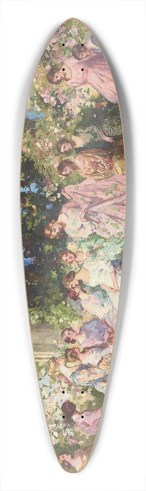 Thomas Edwin Mostyn - Fte Champtre 39.3 inch art pintail longboard deck