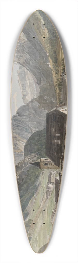 Thomas Ender - Bergdorf mit einer Kleinindustrieanlage 39.3 inch art pintail longboard deck