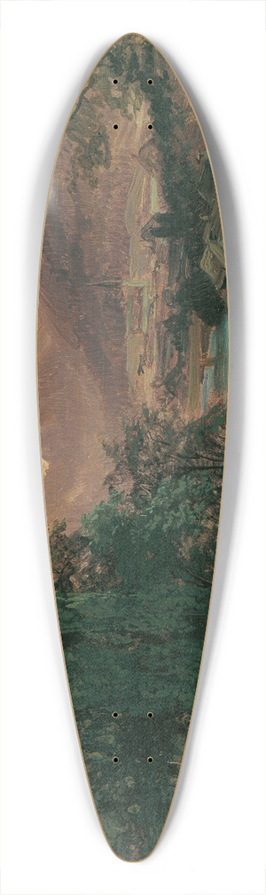 Thomas Ender - Gegend bei Ischl 39.3 inch art pintail longboard deck