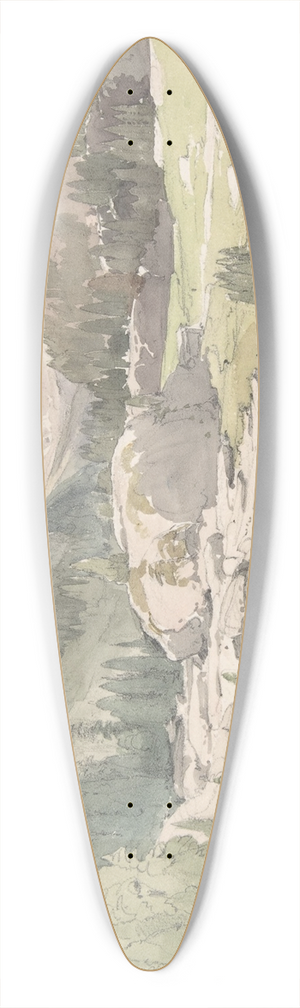Thomas Ender - Mountain Valley 39.3 inch art pintail longboard deck