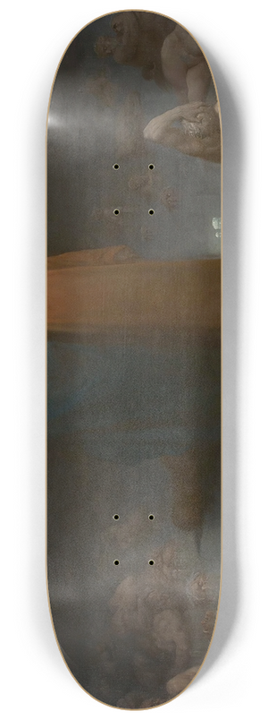 Gustave Dor - Dante and Virgil in the Ninth Circle of Hell 8.25 inch art skate deck