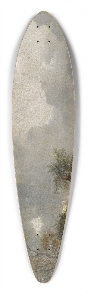 Thomas Gainsborough - A View in Suffolk 39.3 inch art pintail longboard deck
