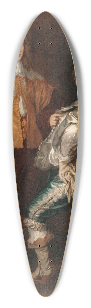 Thomas Gainsborough - Lords John and Bernard Stuart 39.3 inch art pintail longboard deck