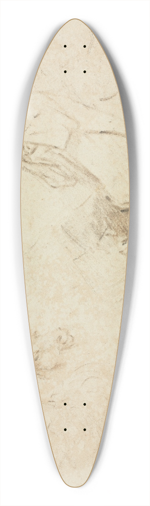 Thomas Gainsborough - Sketches: Figures and Animals 39.3 inch art pintail longboard deck