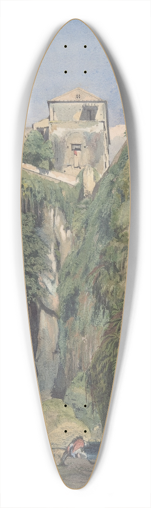 Thomas Hartley Cromek - A Glen in Sorrento 39.3 inch art pintail longboard deck