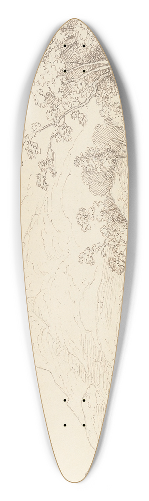 Thomas Hastings - Innisfallen Island, 4 September 1841 39.3 inch art pintail longboard deck