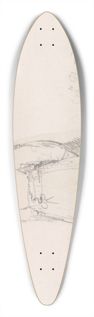 Thomas Hastings - Mary Anne Leonard 39.3 inch art pintail longboard deck