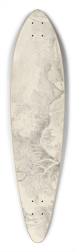 Thomas Hastings - The Rapids between the Upper and Lower Lakes of Killarney, September 1841 39.3 inch art pintail longboard deck
