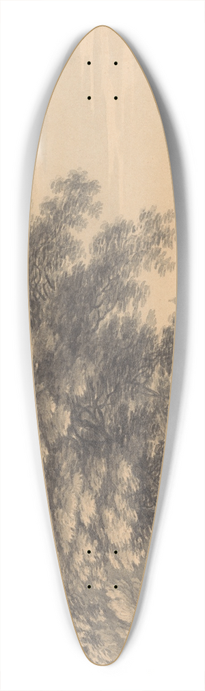 Thomas Hearne - Landscape 39.3 inch art pintail longboard deck