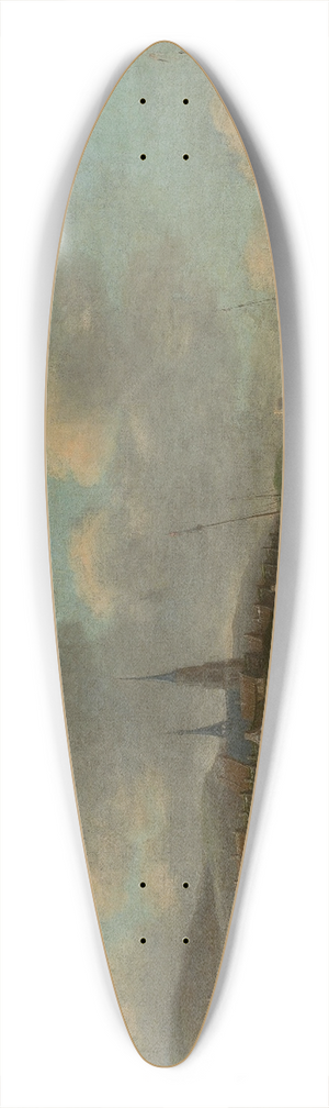 Thomas Heeremans - Coast in Scheveningen 39.3 inch art pintail longboard deck