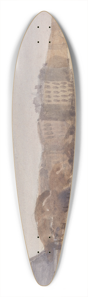 Thomas Hollis - View of Westminster Hall and Bridge from Lambeth 39.3 inch art pintail longboard deck