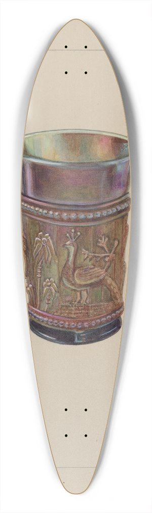 Thomas Holloway - Iridescent Jar 39.3 inch art pintail longboard deck