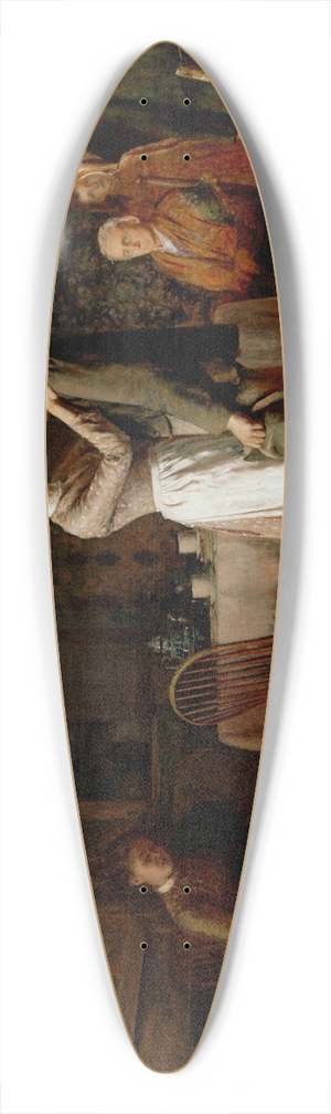 Thomas Hovenden - Breaking Home Ties 39.3 inch art pintail longboard deck