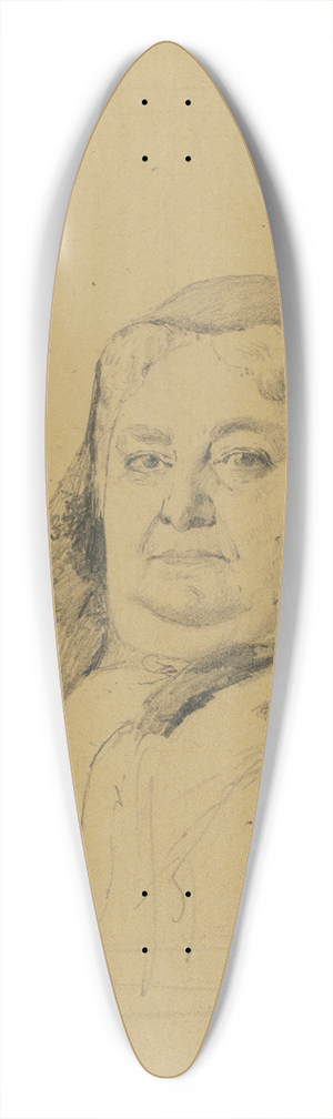 Thomas Hovenden - Elizabeth Cady Stanton 39.3 inch art pintail longboard deck