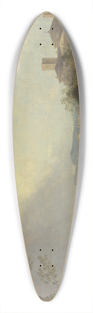 Thomas Jones - An Imaginary Italianate Landscape with Classical Figures and a Waterfall 39.3 inch art pintail longboard deck