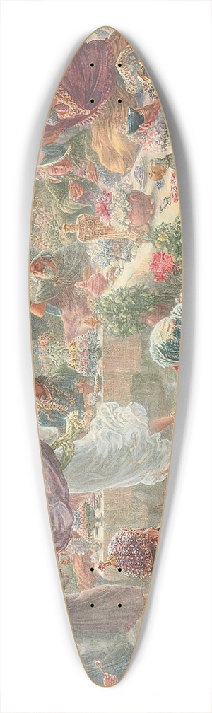 Thomas Matthews Rooke - Herods Feast 39.3 inch art pintail longboard deck