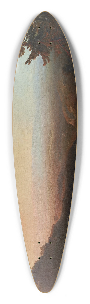 Thomas Moran - Mountain Scene 39.3 inch art pintail longboard deck