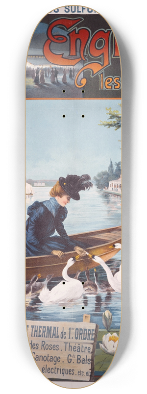 Gustave Fraipont - Enghien les Bains 8.25 inch art skate deck
