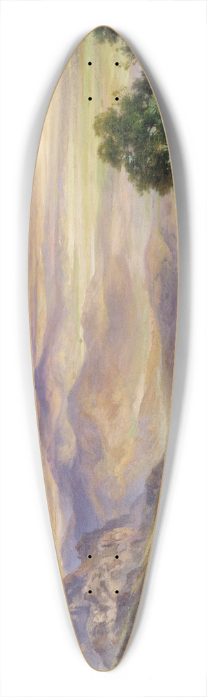 Thomas Moran - Valley of Cuernavaca 39.3 inch art pintail longboard deck