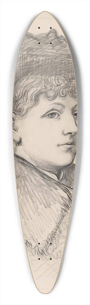Thomas Nast - Sarah Edwards Nast 39.3 inch art pintail longboard deck