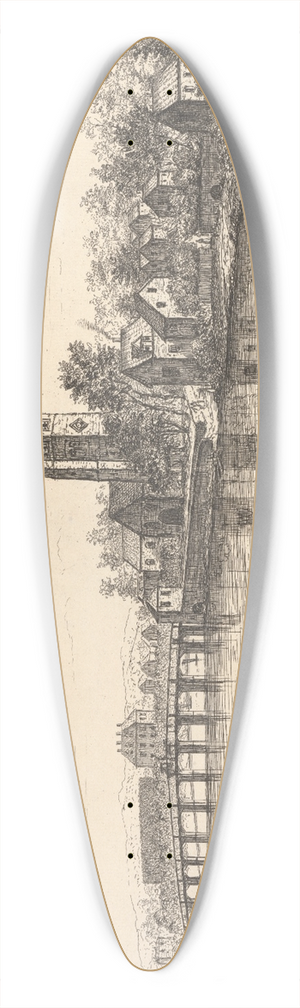 Thomas Preist - Putney 39.3 inch art pintail longboard deck