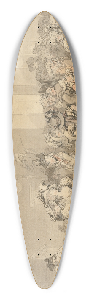 Thomas Rowlandson - Box-Lobby Loungers 39.3 inch art pintail longboard deck