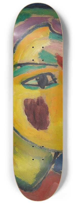 Alexej von Jawlensky - Dichterin (Mystischer Kopf) 8.25 inch art skate deck
