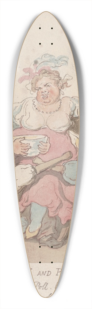 Thomas Rowlandson - Peace and plenty 39.3 inch art pintail longboard deck
