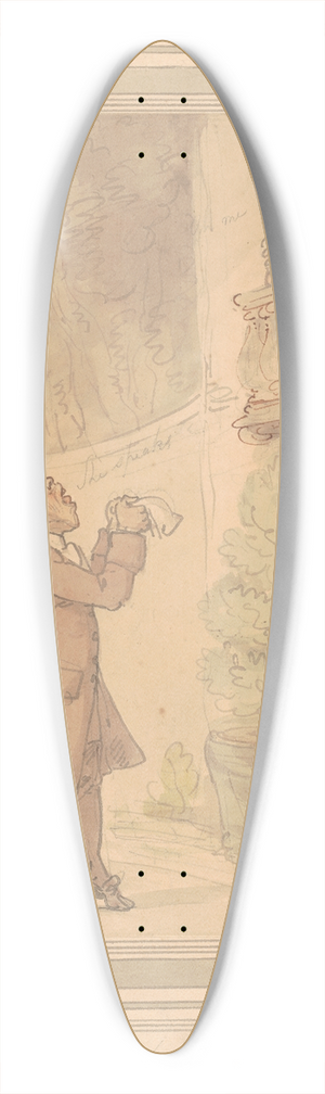 Thomas Rowlandson - Romeo and Juliet 39.3 inch art pintail longboard deck