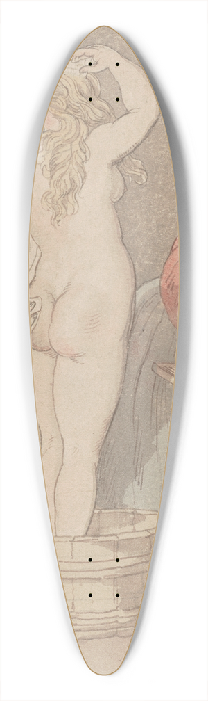 Thomas Rowlandson - The bath 39.3 inch art pintail longboard deck