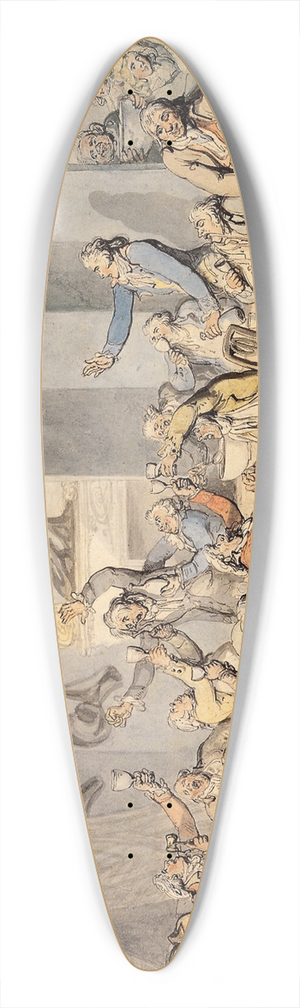 Thomas Rowlandson - The brilliants 39.3 inch art pintail longboard deck