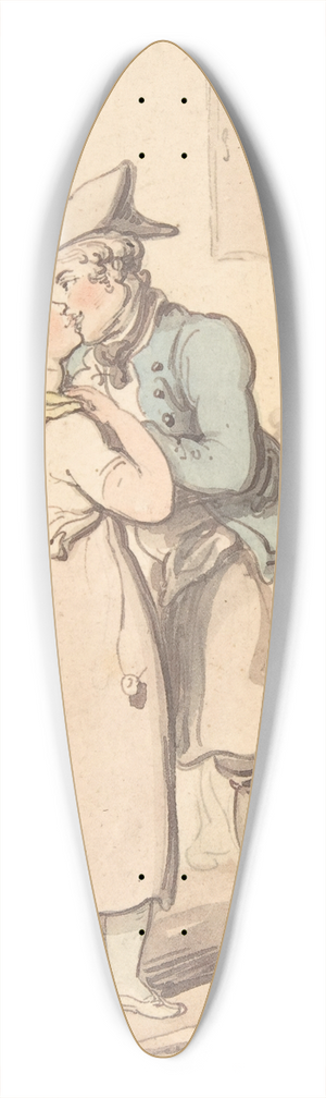 Thomas Rowlandson - The Sailors Return from Active Service 39.3 inch art pintail longboard deck