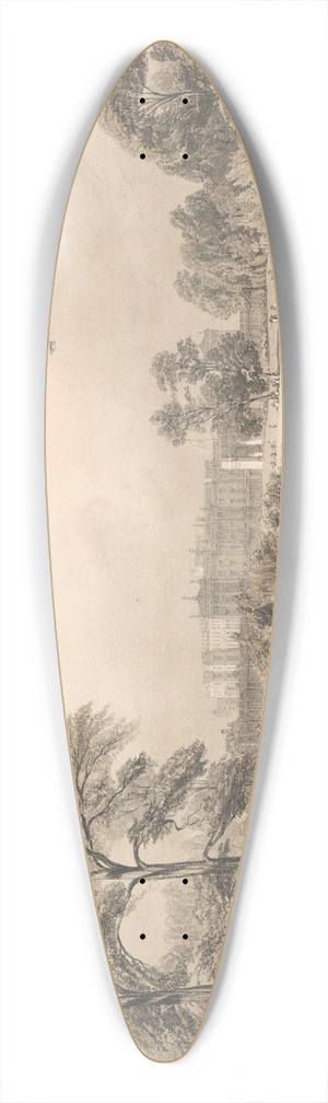 Thomas Shotter Boys - Buckingham Palace from St. Jamess Park 39.3 inch art pintail longboard deck