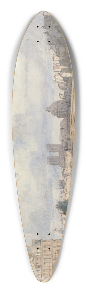 Thomas Shotter Boys - Le Pont Royal, Paris 39.3 inch art pintail longboard deck