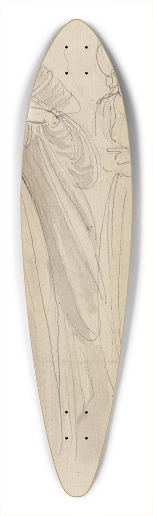 Thomas Stothard - Study for Illustration  A Princess with her Attendants 39.3 inch art pintail longboard deck