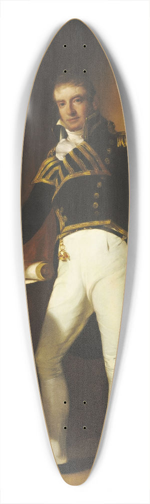 Thomas Sully - Captain Charles Stewart 39.3 inch art pintail longboard deck