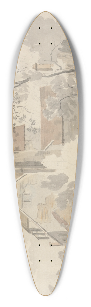 Thomas Theodosius Forrest - Untitled 39.3 inch art pintail longboard deck