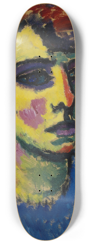 Alexej von Jawlensky - Frauenkopf (Head of a Woman) 8.25 inch art skate deck