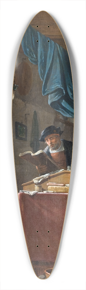Thomas Wijck - A scholar in his Study 39.3 inch art pintail longboard deck