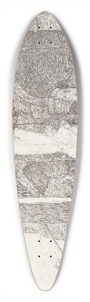 Thomas Wijck - Smedjen 39.3 inch art pintail longboard deck