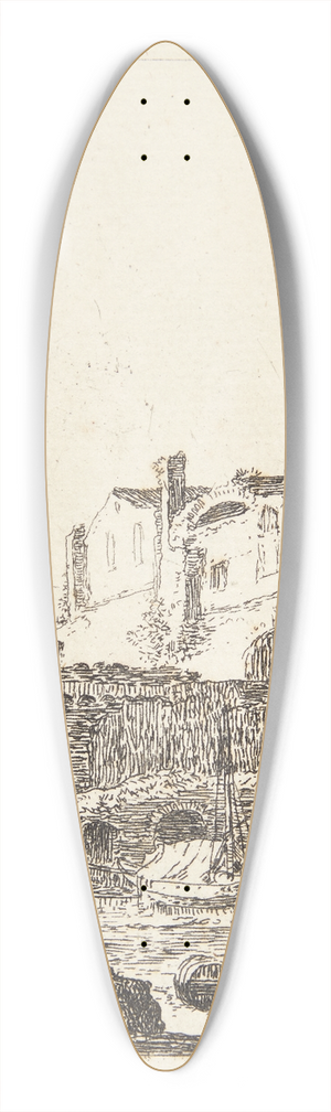 Thomas Wijck - Smnd ved en flodbred 39.3 inch art pintail longboard deck