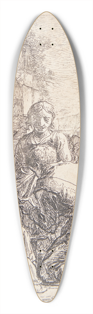 Thomas Wijck - Syerske og smed 39.3 inch art pintail longboard deck