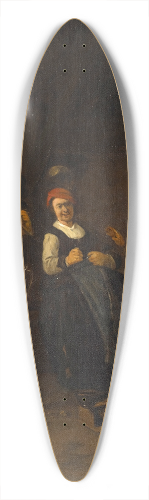 Thomas Wijck - Tavern Scene 39.3 inch art pintail longboard deck