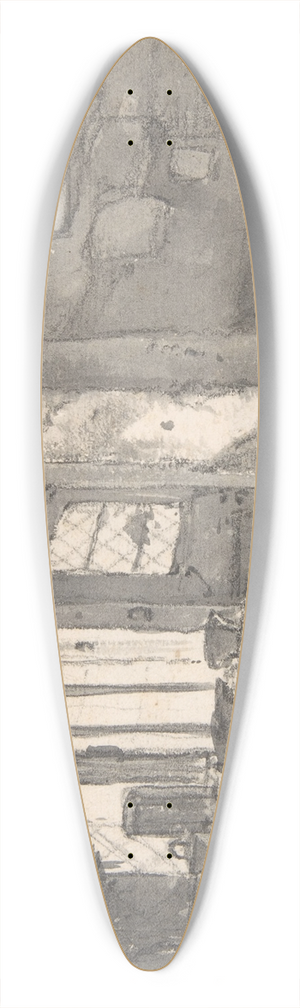 Thomas Wijck - Workshop Interior 39.3 inch art pintail longboard deck