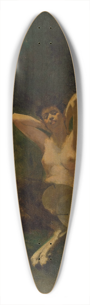 Thomas Wilmer Dewing - Faun 39.3 inch art pintail longboard deck