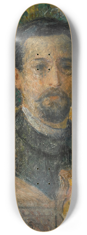 Gustave Loiseau - Autoportrait  la statuette 8.25 inch art skate deck
