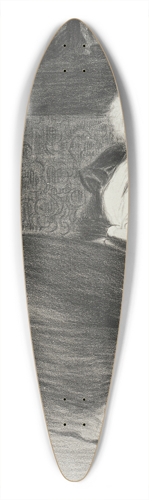 Thophile Alexandre Steinlen - Chansons De Femmes 39.3 inch art pintail longboard deck