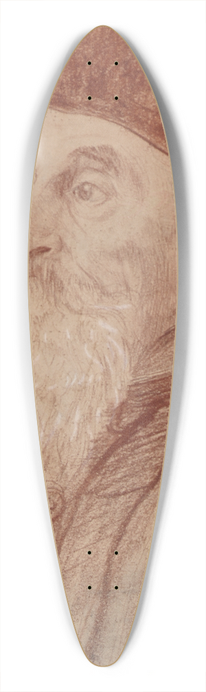 Thrse Schwartze - Oude heer met kalotje 39.3 inch art pintail longboard deck